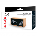 LIFE Noble Bamboo ψηφιακό θερμόμετρο/υγρόμετρο εσωτερικού χώρου